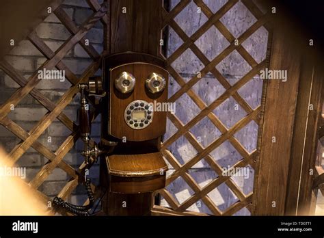 Antique phone booth Stock Photo - Alamy