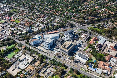 OverflightStock™ | Austin Hospital in Heidelberg, Melbourne Victoria Australia Aerial Stock Photo