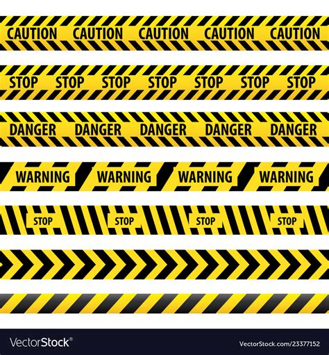 Warning tape danger tape Royalty Free Vector Image