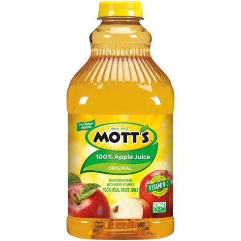 Mott's Apple Juice, 100%, 64 fl oz (2 qt) 1.89 lt