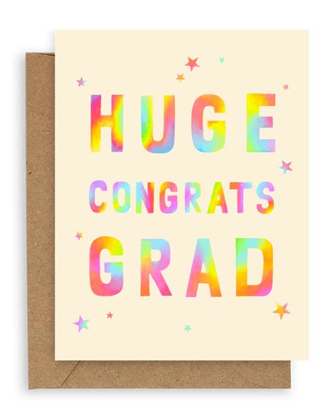 Rainbow Block Congrats Grad Card – Adelfi