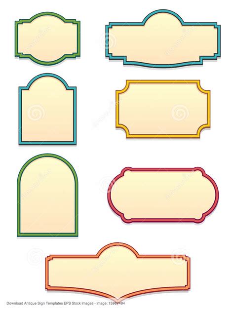 plaque vectors, search.myway.com | Antique signs, Wooden tables, Sign templates