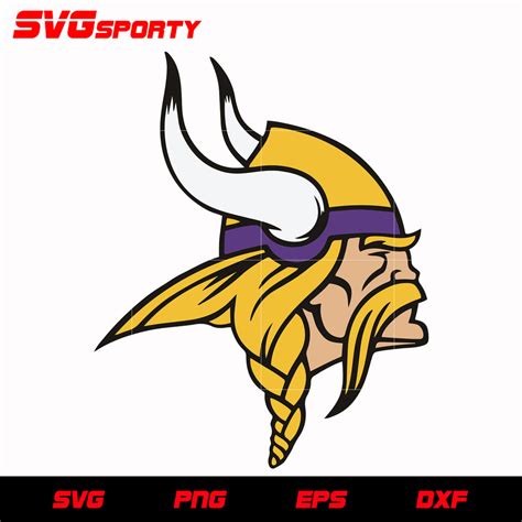 Minnesota Vikings Mascot Logo svg, nfl svg, eps, dxf, png, digital fil ...