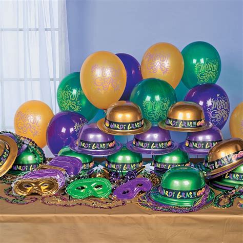 Mardi Gras Party Kit For 50 | Oriental Trading | Mardi gras party decorations, Mardi gras party ...