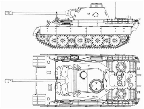 technical drawings are rad. | Panther tank, Technical drawing, Tank drawing