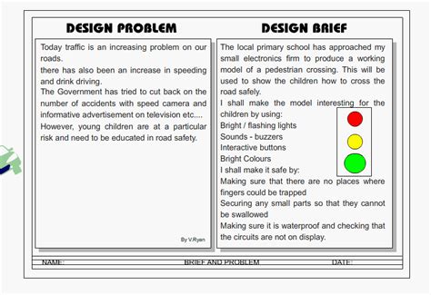 DESIGN PROBLEM AND BRIEF | Design brief template, Primary school, Ngss science