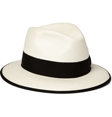 Lyst - Gucci Woven-Straw Panama Hat in White for Men