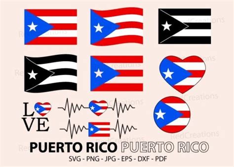 1 Puerto Rico Flag Heart Svg Designs & Graphics