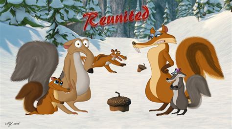 Scrat and Scratte Reunited by Sk8erYena on DeviantArt