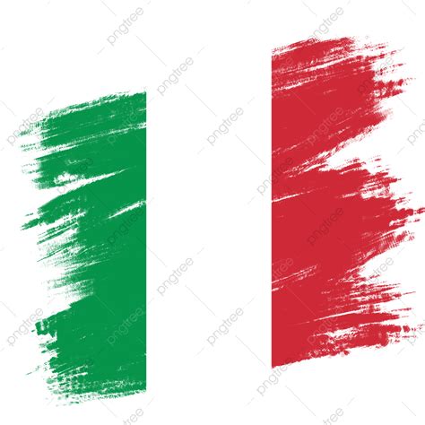 Italian Flag PNG Image, Italian Flag Italian Doodle Brush Stroke Flag ...