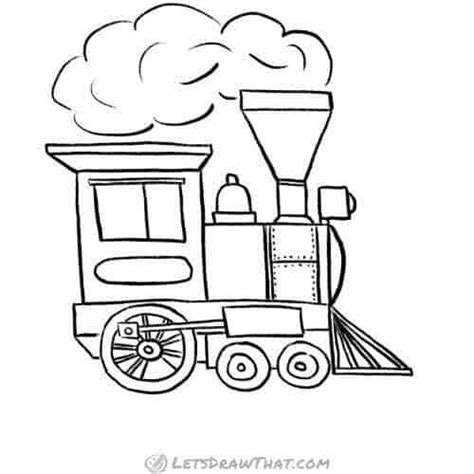 How To Draw A Steam Locomotive