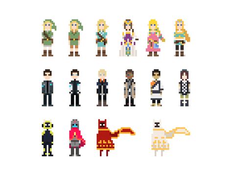 Pixel Characters Template