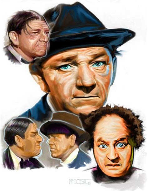 The Three Stooges by McDermott | The three stooges, Cartoon faces, Caricature