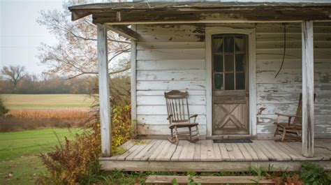 Premium Photo | Rustic Farmhouse Porch