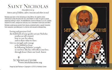 Prayer Cards ::: St. Nicholas Center