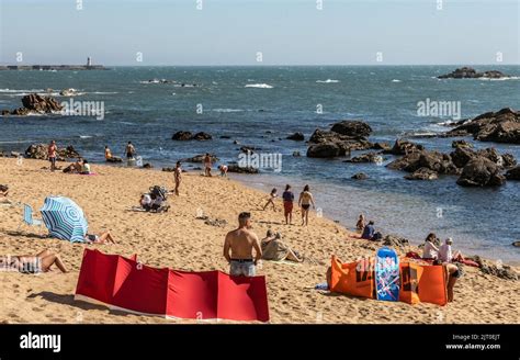 Praia De Titan Beaches Porto Portugal Stock Photo - Alamy