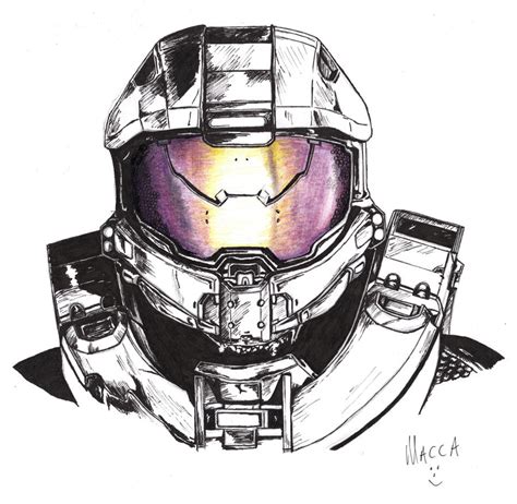 Master Chief - Halo 4 - in Pen by Macca-Chief on DeviantArt