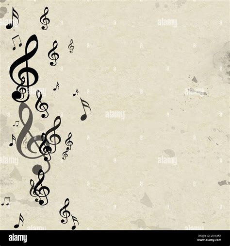 classical music background with music notes on old paper for music ...