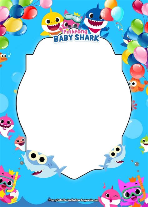 FREE Printable Baby Shark Birthday Invitation Templates – FREE Printable Birthda… | Baby ...