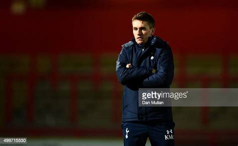 Kieran McKenna, Under 18s Coach of Tottenham Hotspur looks on prior ...