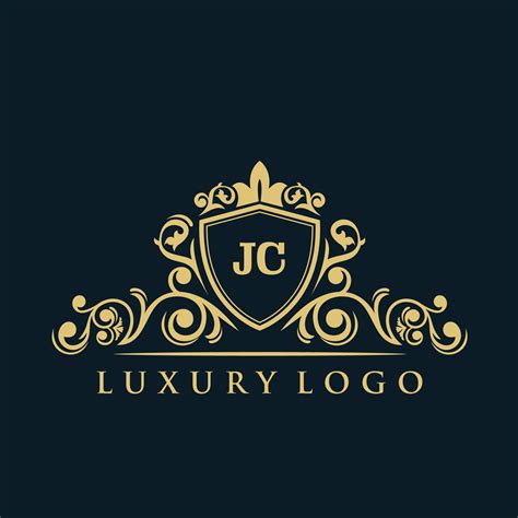 Letter JC logo with Luxury Gold Shield. Elegance logo vector template. 13819730 Vector Art at ...