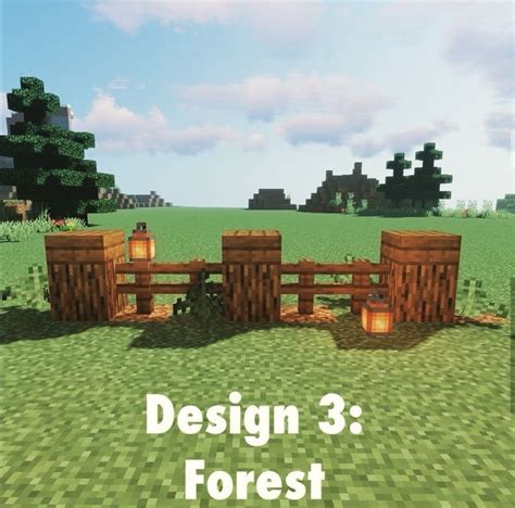 Minecraft Fence Gate Designs - Minecraft