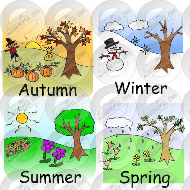 seasons Picture for Classroom / Therapy Use - Great seasons Clipart