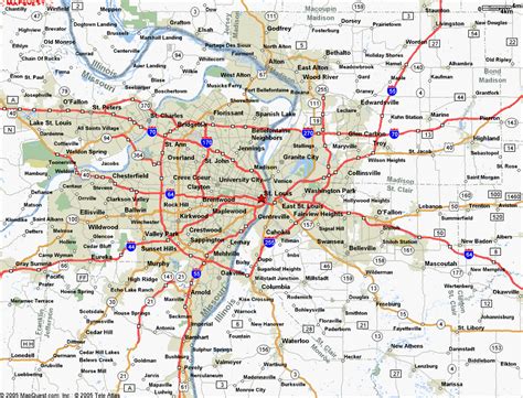 Map of St. Louis Missouri - TravelsMaps.Com