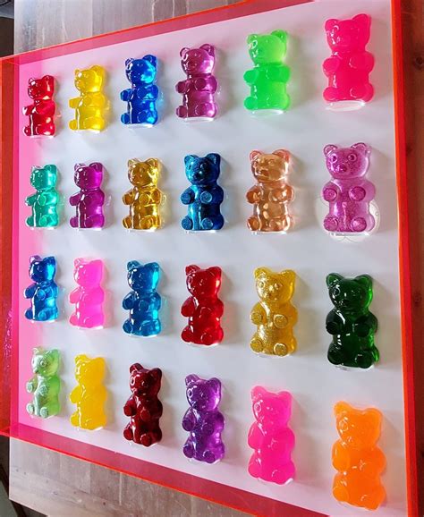 Giant Gummy Bear Wall Art Sculptures, 24 Bear Sculptures, Pop Art ...