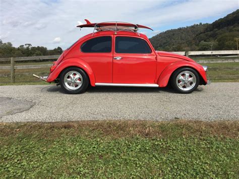 1966 Volkswagen Beetle - ROOF RACK WITH SURFBOARD- SEE VIDEO Stock # 1835WV for sale near ...