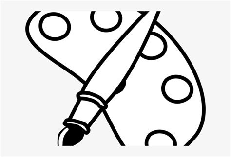 Paintbrush Clipart Black And White - Rectangle Circle