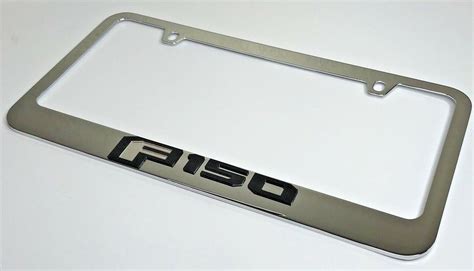 Ford F-150 License Plate Frame - Metal with Acrylic Letters