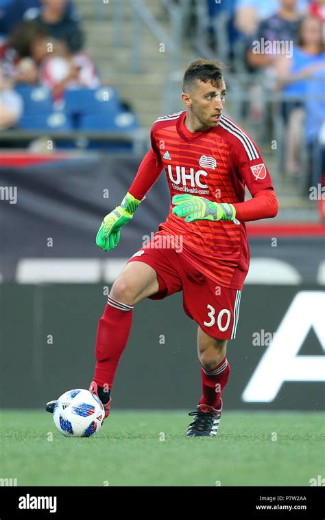 July 7, 2018; Foxborough, MA, USA; New England Revolution goalkeeper ...