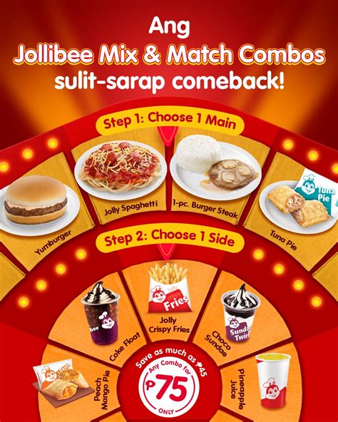 Jollibee - ‘Yan ang Mix & Match comeback! 20 sulit-sarap...