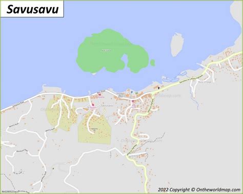 Savusavu Map | Fiji | Detailed Maps of Savusavu