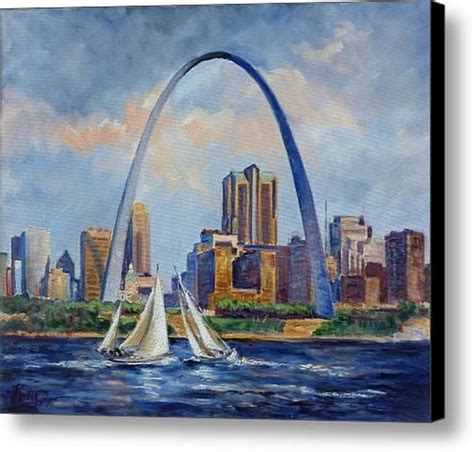 Saint Louis Skyline 2 Canvas Print / Canvas Art by Irek Szelag | St louis skyline, Art, Canvas art