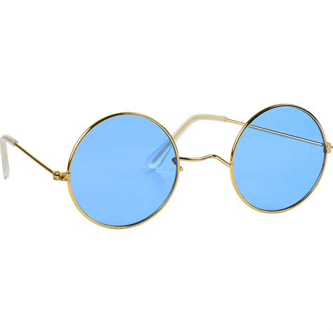 Blue Round Sunglasses 4 3/4in x 1 3/4in | Party City