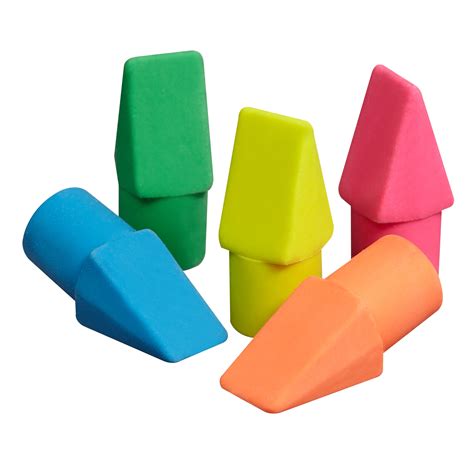 Swordfish Pencil Top Eraser Assorted Colours Pk 12 • Colemans