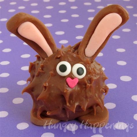 Peanut Butter Fudge filled Chocolate Easter Bunnies