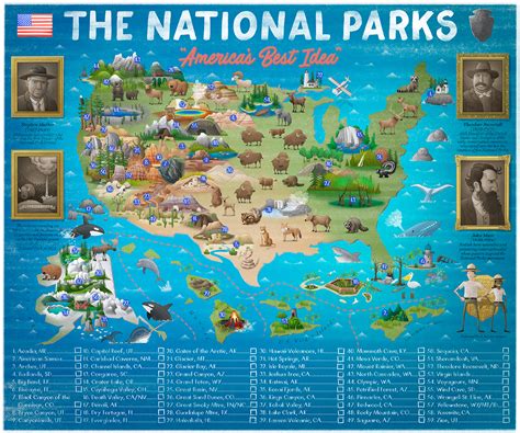 National Parks Map :: Behance