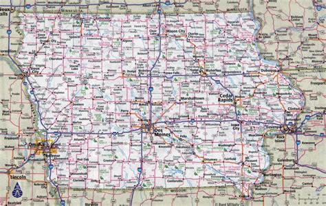 State Of Iowa Map Road | D1Softball with regard to Printable Iowa Road ...