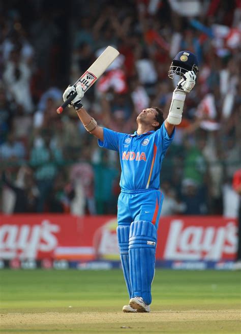 Sachin Tendulkar celebrates his 47th ODI century | ESPNcricinfo.com