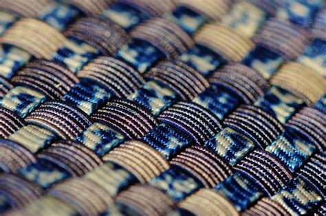 Blue Black and Gold Woven Textile · Free Stock Photo