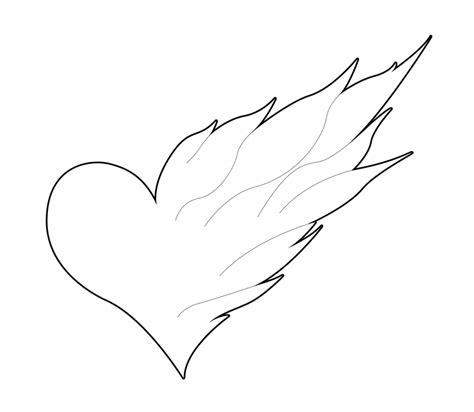 Heart with flames heart of flames tattoo by themarshall on deviantart clip art – Clipartix
