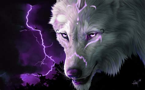 Lightning Wolf Wallpaper