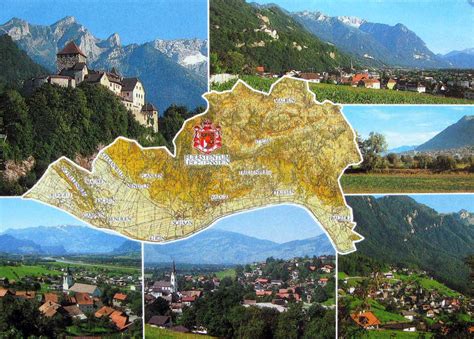 Large tourist map of Liechtenstein | Liechtenstein | Europe | Mapsland | Maps of the World