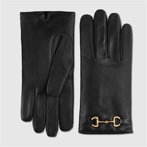 Gucci Leather gloves with Horsebit - 645494BAP001000