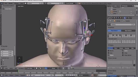 Blender Tutorial How To Rig D Character S Face Armature Rigging | My ...