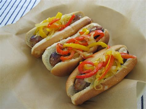 Kitchen Sink Diaries: Grilled Beer Brats with Peppers & Onions