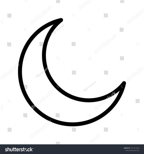 Moon Clipart Outline Of A Person